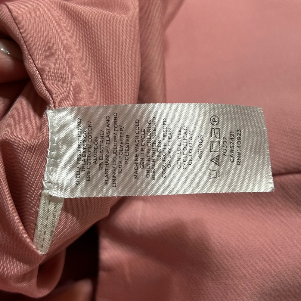 LOFT Light Pink Mini A-Line Skirt with Front Zips - Picture 5 of 5